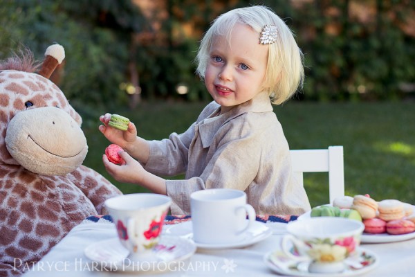Little Girl Tea Party Themed Photoshoot Los Angeles