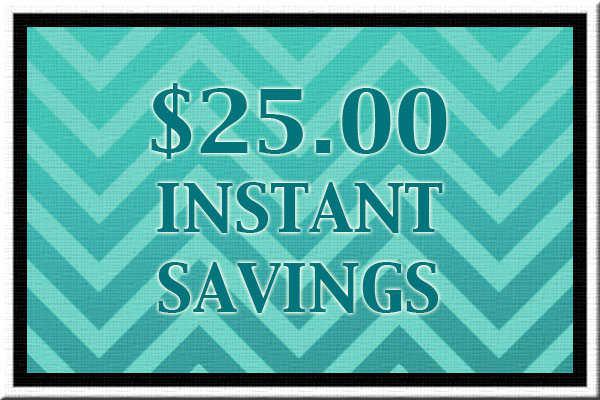 Sign up for newsletter discounts $25 off